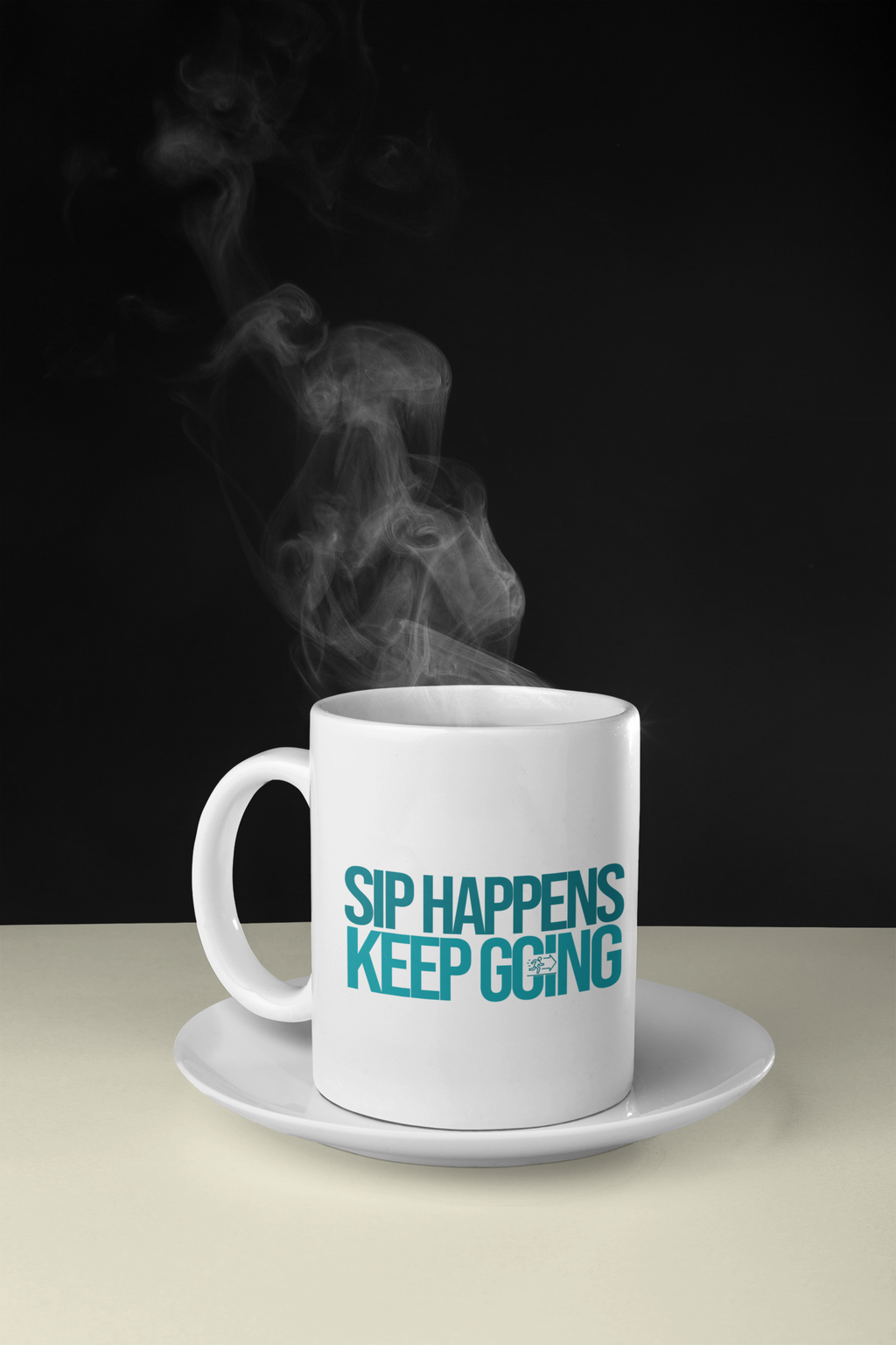 Sip Happens, & Keep Going -11oz Ceramic Mug