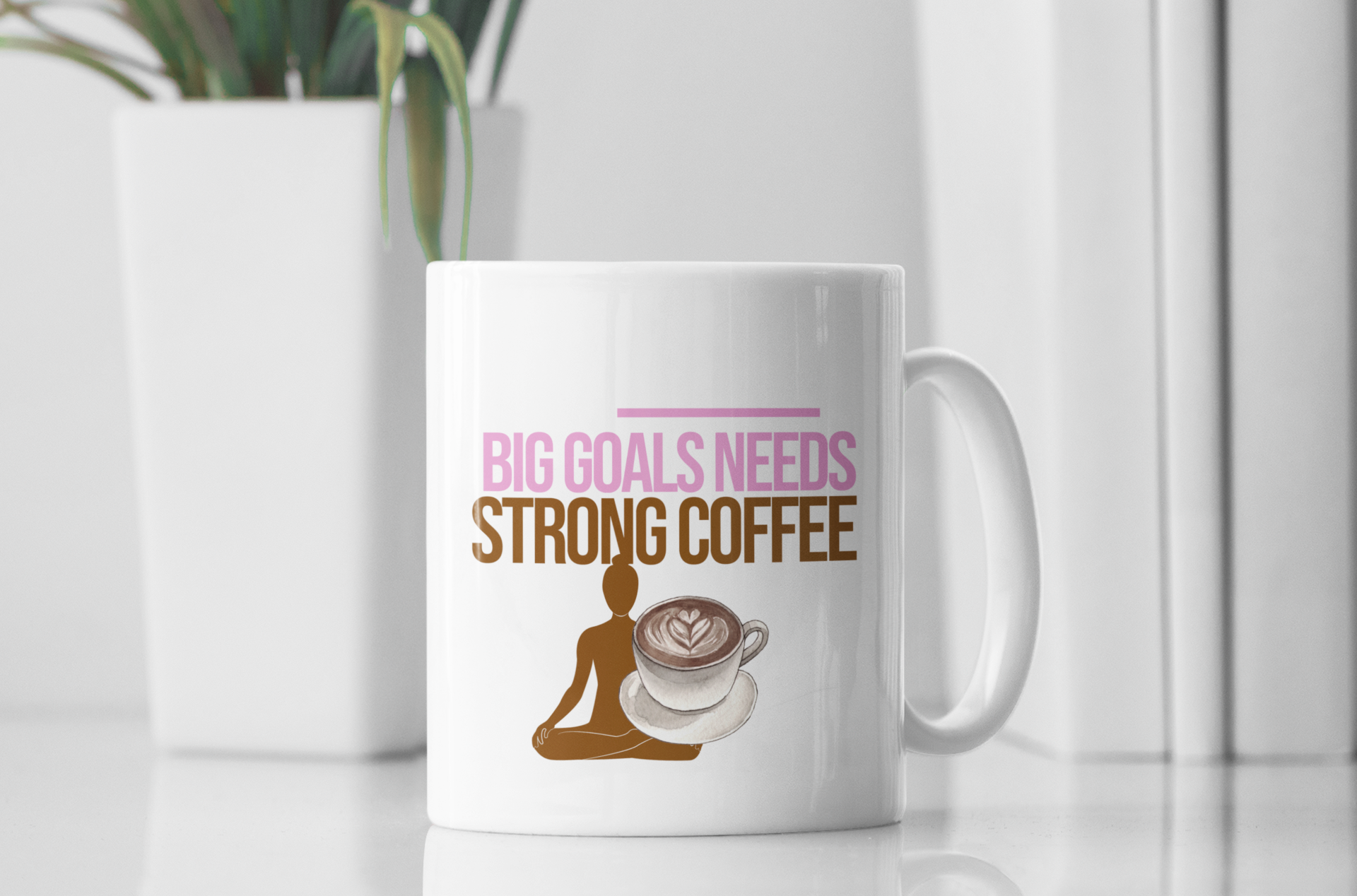 Big Goals, Strong Coffee  – 11oz Ceramic Mug